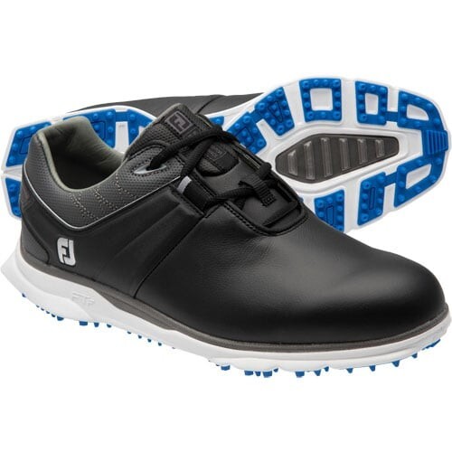 FootJoy PRO/SL Men’s Golf Shoes. Model # 53077. Size 7.5. Black/ Charcoal. FootJoy Pro/SL Golf Shoes Black/Lt Blue 53077 - Carl main image 4