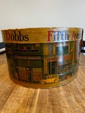 Vintage Dobbs Fifth Avenue Cardboard Hat Box Cars, Skyline