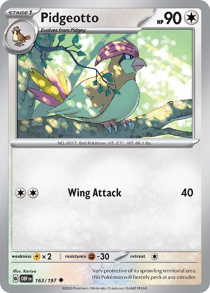 Pidgeotto Pokémon TCG Cards for sale | eBay