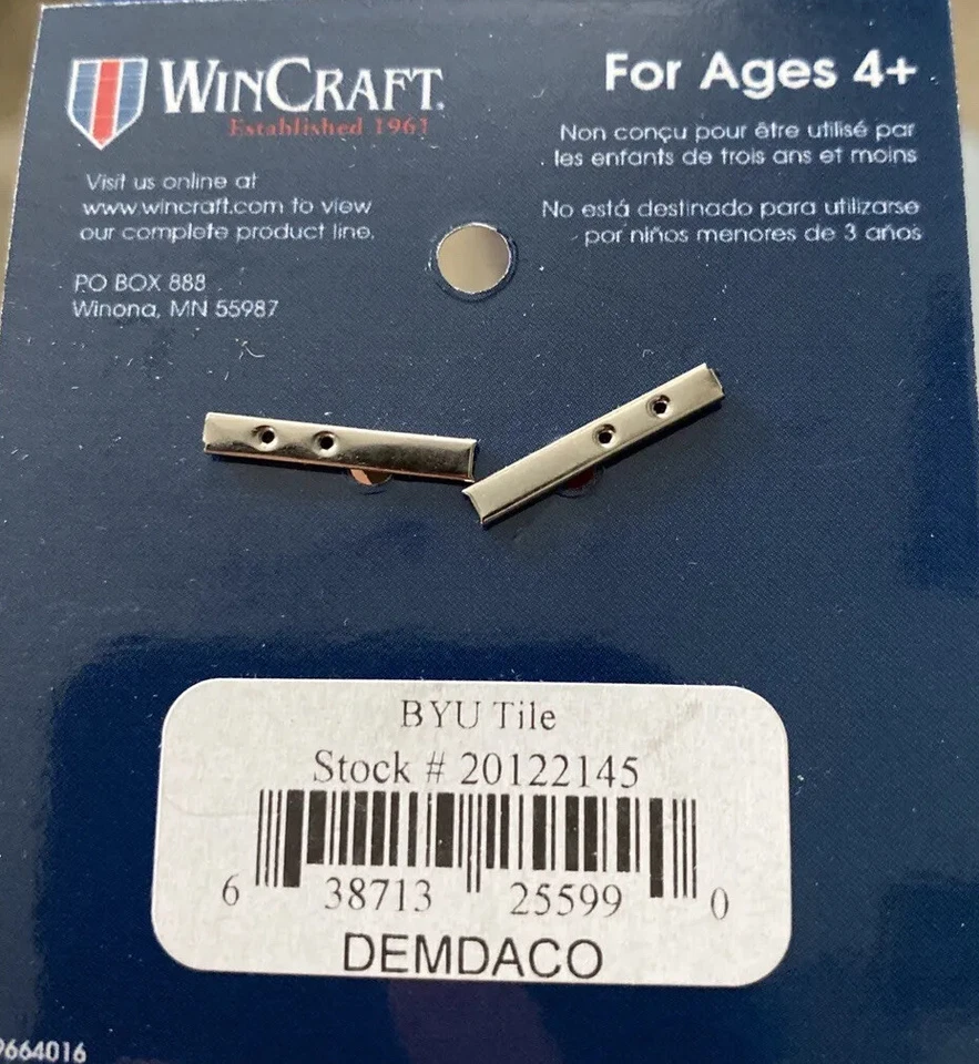 BYU COUGARS Y LOGO TILE CHARM LifeTiles Brigham Young jewelry New - Image 2 of 2