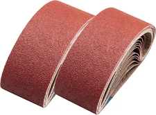 24 Pcs 3 Inch X 24 Inch Sanding Belts,Aluminum Oxide Belt Sander Sandpaper (8 Ea