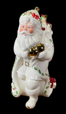 LENOX ''SANTA SKATES TO A NEW MILLENIUM'' 13'' Holiday COOKIE JAR 1999