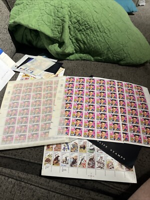 USPS Elvis Presley Stamps 1992 3 Full Sheets of 40 - 29 Cent Stamps ...