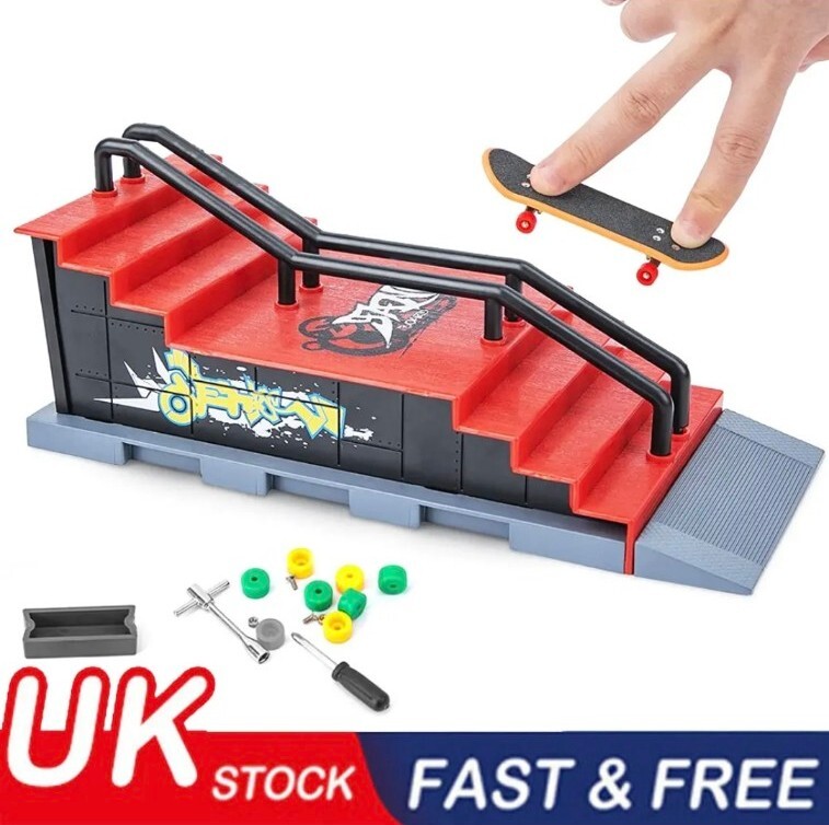 Skate Park Ramp Kit Tech Deck Mini Fingerboard Finger Board Park