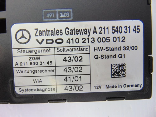 A2115403145 Modulo Electronico para MERCEDES-BENZ CLASE E (BM 211) BERLI 189611 - Imagen 3 de 18