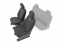 Rough Country GM Neoprene Front Seat Covers Black [14-18 1500]