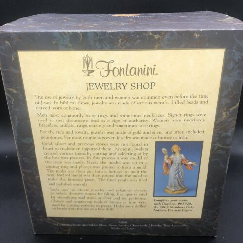 Fontanini Nativity Jewelry Shop Heirloom 5" #65041 Collectors Club 2003 New - Picture 4 of 24