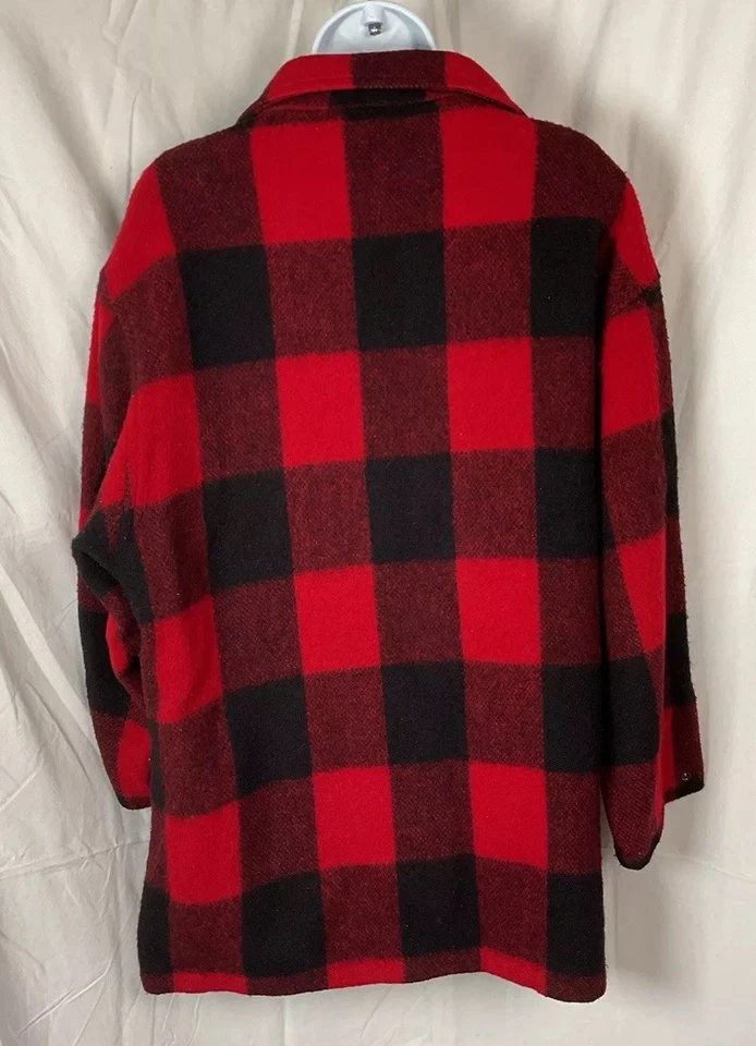 Vintage Women’s Woolrich Buffalo Plaid Jacket Large USA Made - Image 3 of 4