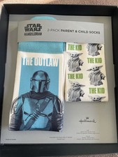 Star Wars Mandalorian Hallmark 2 Pack Parent And Child Socks