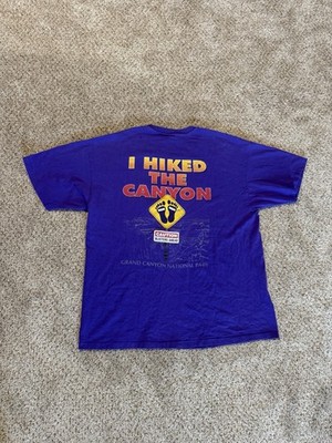 Vintage Grand Canyon Tee Shirt Mens XL Purple Hiking Single Stitch National Park