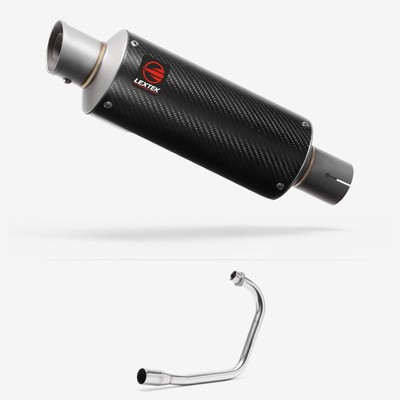 Lextek Exhaust System Stainless Steel 240mm Exhaust for Lexmoto ZSB 125