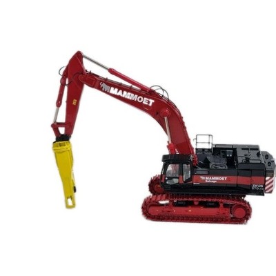 WSI Hitachi ZX870 Demolition Excavator with Mammoet 1/50 Yellow Bucket