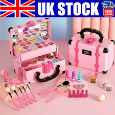 32PCS Kids Girls Makeup Kit Make Up Remover Real Washable Princess Set UK Seller