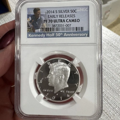 2014 S Silver 50c EarlyReleases UltraCameo PF70 NGC