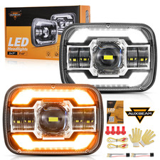 Auxbeam 12000Lm 600 Bright 5X7 In Headlights 7X6 Led Headlights Drl Turn Signal