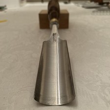 W Butcher Cast Steel  7 / 45mm 1 3/4  Straight Carving Gouge 1850 Sheffield