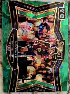 2024-25 Select La Liga Field Level Green Cracked Ice SSP Pau Cubarsí Barcelona