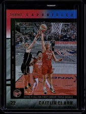 2025 Caitlin Clark Chronicled Caitlin Clark #5 WNBA Red and Blue Holo /99