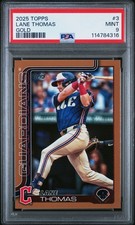 2025 TOPPS GOLD #3 LANE THOMAS 1233/2025 PSA 9