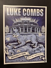 2024 Luke Combs University Park Beaver Stadium PA Concert Poster #516/570