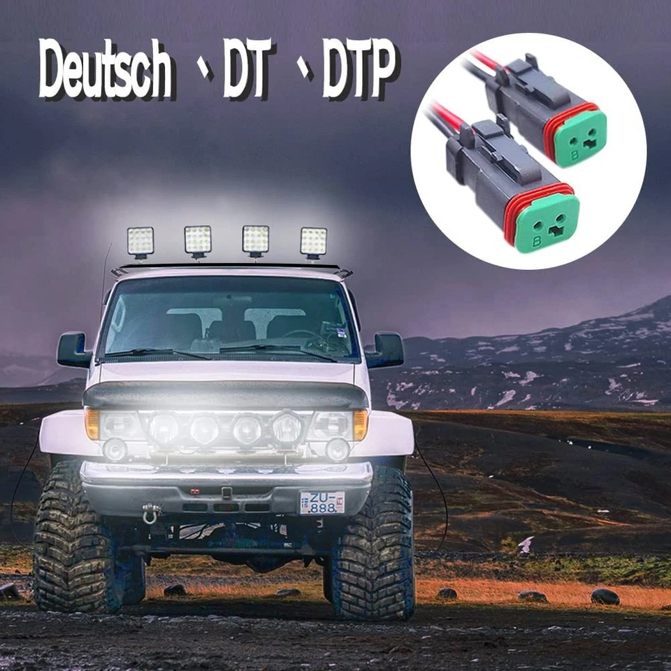 Y Shape Deutsch Dt Dtp Connector Adapter Splitter Wiring Harness Wire Extension - Image 3 of 4