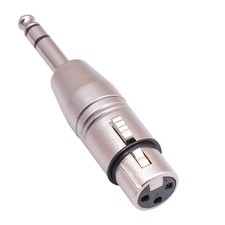 Stereo 1/4 inch 6.35mm to XLR Plug Stereo Microphone Converter Adapter