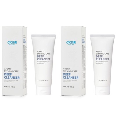 ATOMY Evening Care Deep Cleanser - 150ml x 2 pack, Facial Foam, Face Wash