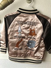 Tom and Jerry Souvenir Jacket - Beige Brown