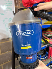 Pacvac Superpro 700 Backpack Vacuum Cleaner, Bagged HEPA, 220V Corded, Hose