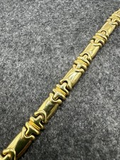 Vintage 80s 90s Signed Joan Rivers Gold Tone Link Bracelet Classic Style