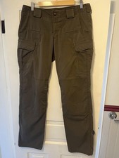5.11 Tactical Pants Womens 12 Long Green Cargo Ripstop Workwear Hiking Outdoor