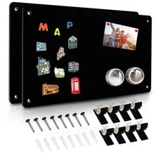 2-Pack Magnetic Bulletin Board 17.5" x 11.4" for Notes & Photos
