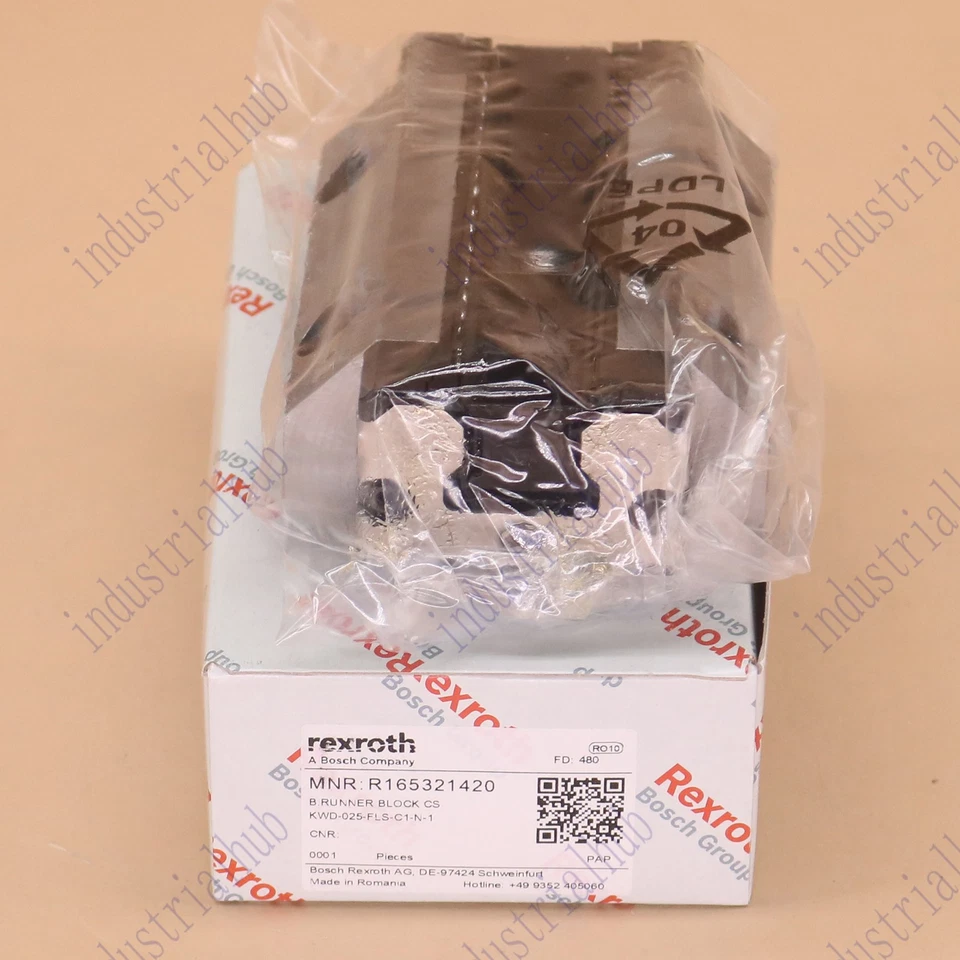 1piece new R165321420 REXROTH RUNNER BLOCK BALL BEARING Free ship - Image 2 of 4