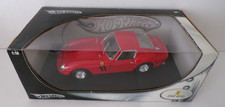 HOTWHEELS FERRAI 250 GTO RED MINT BOXED 1:18