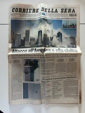 CORRIERE DELLA SERA 12/09/2001 ATTACCO TORRI GEMELLE 11 SETTEMBRE OTTIME CONDIZ