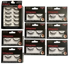 13 Pairs Ardell Wispies 113 Black False Eyelashes Feathered w/ Invisiband