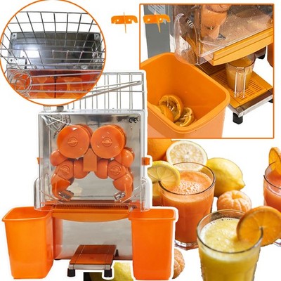 Easy Clean Commercial Orange Juicer Citrus Squeezer with Plastic Pulp Container