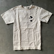 Marc Jacobs Mickey Mouse Mini Denim Tunic Dress S White Creme Disney Silhouette