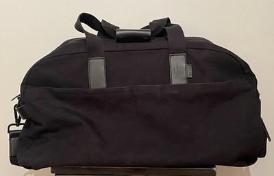AWAY Canvas Weekender Duffle Bag all BLACK Travel Carry On Overnight Luggage