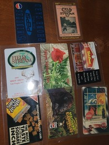 8 vintage prepaid, calling cards, advertisement cards, Coke, Pepsi, Nabisco, +++