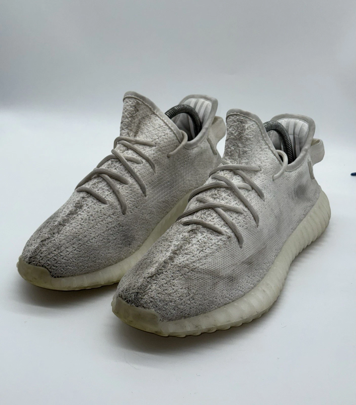 Adidas Yeezy Boost 350 V2 scarpe da ginnastica basse panna triple bianche UK 7 5 CP9366