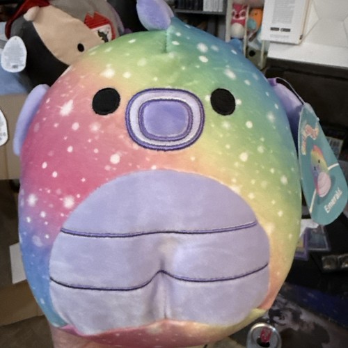 Squishmallows Sealife Squad Emerald the Rainbow Ombre Seahorse 7" NWT SHIPS FREE