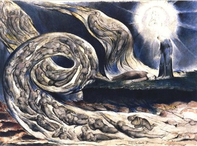 William Blake The Lovers' Whirlwind (Dante s Inferno Canto V) Giclée Art Print