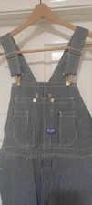 Big Smith mens  Bib Overalls Stripe 38x30 Niceeee ! 