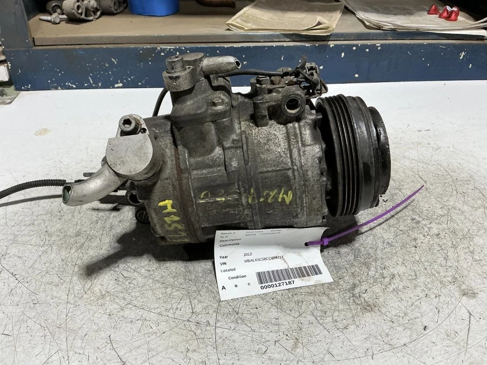 AC Compressor Twin Turbo Fits 08-16 BMW X6 867196 - Image 2 of 4