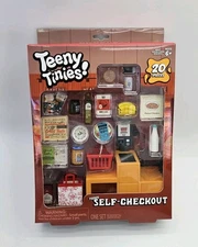 Teeny Tinies Teeny Self Checkout 20 Piece Mini Food Playset Miniatures NEW