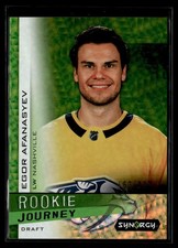 2023-24 Upper Deck Synergy Rookie Journey Draft Green Egor Afanasyev 163/399