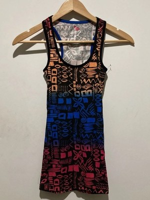 Miley Cyrus Tank Top Geometric Design Medium Savannah & Sky Giveback Collection