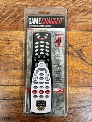 ESPN College Gameday  Game Changer  Universal Remote NEW TV DVD VCR CBL SAT