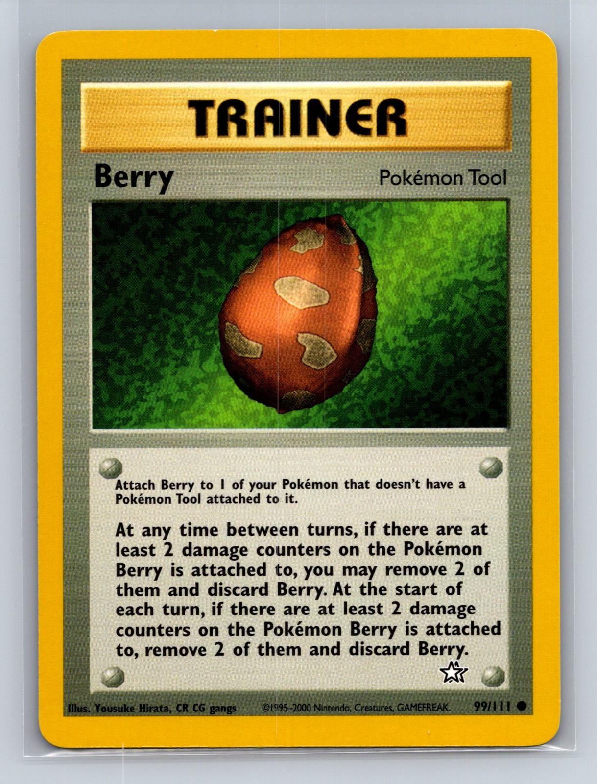 Berry 99/111 Common Neo Genesis Pokemon Unlimited Moderately Played